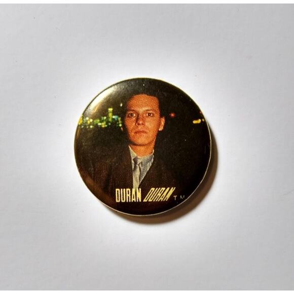 Duran Duran Andy Taylor Vintage 1983 Badge Button Pinback Pop Rock New Wave - Picture 1 of 3